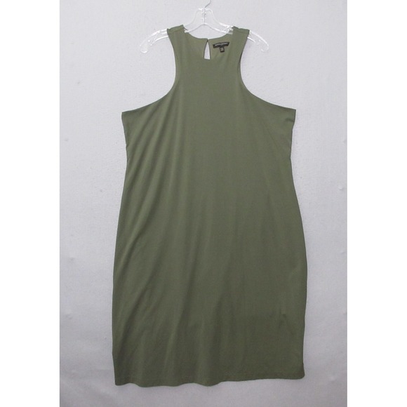 Banana Republic Dresses & Skirts - Banana Republic Factory Dress Plus‎ XXL Green High Neck Knit Minimalist Capsule